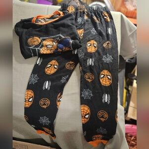 Marvel Spider-Man Black and Orange Kids Pajama Set